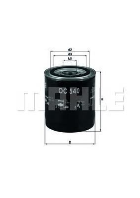 Filtro de óleo Mahle Original OC540 preço, a partir de 13,72 USD