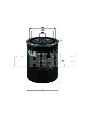 Filtro de óleo Mahle Original OC262 preço, a partir de 9,12 USD