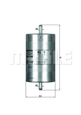Filtro de combustível Mahle Original KL9 preço, a partir de 10,81 USD