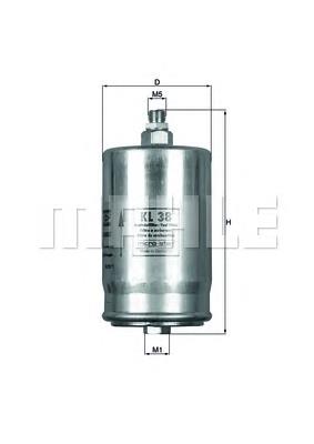 KL38 Mahle Original Filtro de combustível
