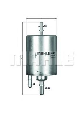 KL571 Mahle Original Filtro de combustível