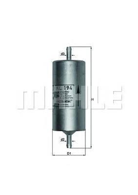 KL194 Mahle Original Filtro de combustível