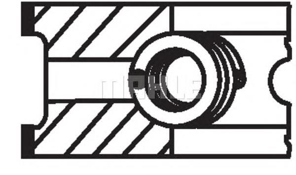 00970N0 Mahle Original Anéis do pistão para 1 cilindro, STD.