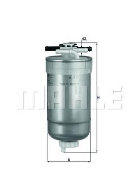 KL2332 Mahle Original Filtro de combustível