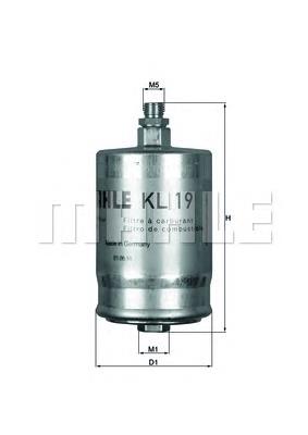 Filtro de combustível Mahle Original KL19 preço, a partir de 22,92 USD