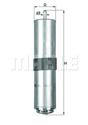 Filtro de combustível Mahle Original KL763D preço, a partir de 30,42 USD