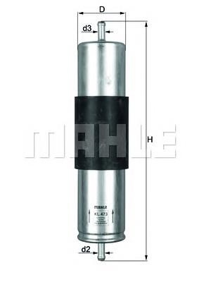Filtro de combustível Mahle Original KL473 preço, a partir de 23,22 USD