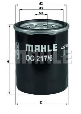 Filtro de óleo Mahle Original OC2176 preço, a partir de 5,74 USD