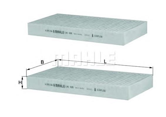 Filtro de salão Mahle Original LAK426S preço, a partir de 17,42 USD
