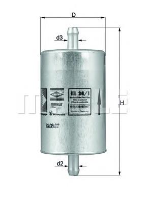 KL241 Mahle Original Filtro de combustível