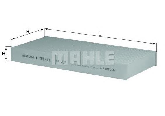 Filtro de salão Mahle Original LA237 preço, a partir de 9,80 USD