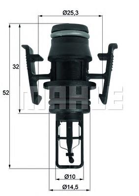 401472 Hans Pries (Topran) Sensor de temperatura da mistura de ar