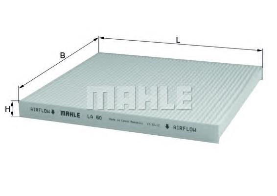 Filtro de salão Mahle Original LA60 preço, a partir de 9,54 USD