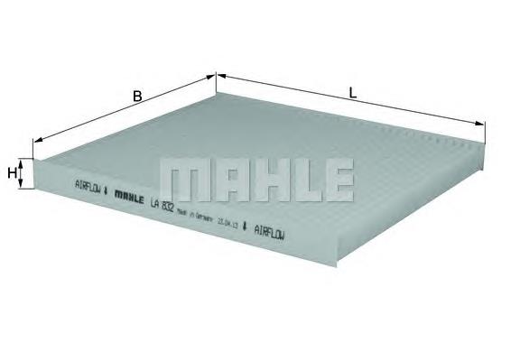 Filtro de salão Mahle Original LA832 preço, a partir de 10,66 USD