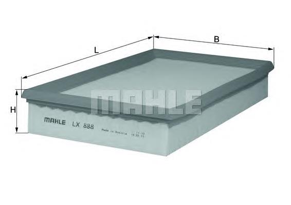 LX888 Mahle Original Filtro de ar