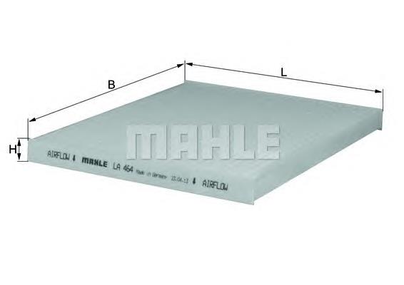 LA464 Mahle Original Filtro de salão