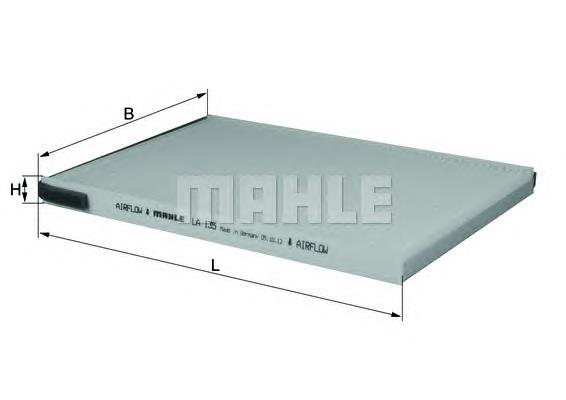 Filtro de salão Mahle Original LA135 preço, a partir de 10,32 USD