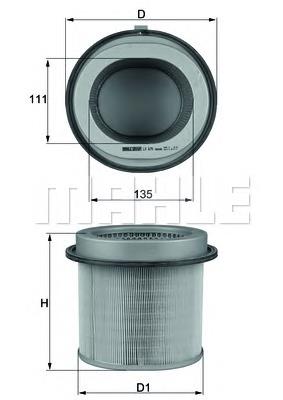 LX670 Mahle Original Filtro de ar