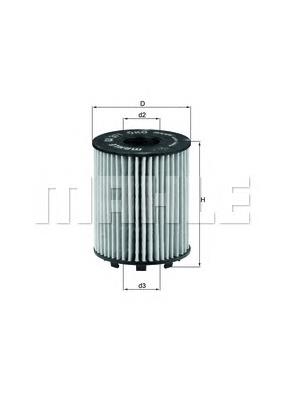 Filtro de óleo OX371D Mahle Original