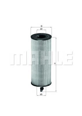 OX3614D Mahle Original Filtro de óleo