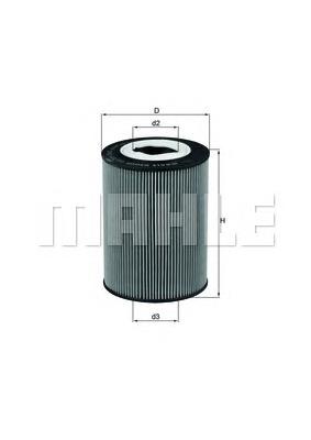 Filtro de óleo OX359D Mahle Original