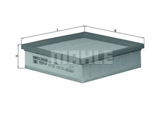 Filtro de ar Mahle Original LX1846 preço, a partir de 12,07 USD
