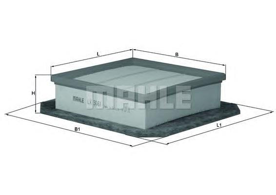 Filtro de ar Mahle Original LX3061 preço, a partir de 15,05 USD