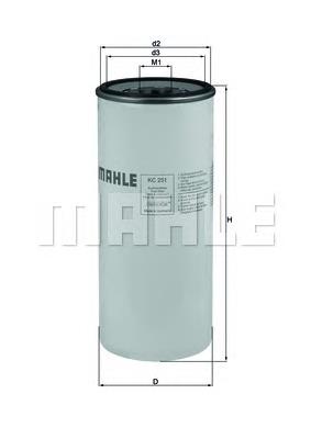 Filtro de combustível KC251 Mahle Original