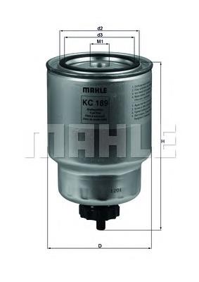 KC189 Mahle Original Filtro de combustível