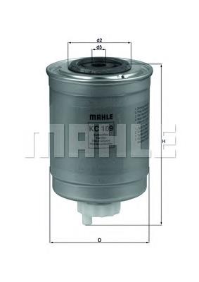 Filtro de combustível Mahle Original KC109 preço, a partir de 15,14 USD