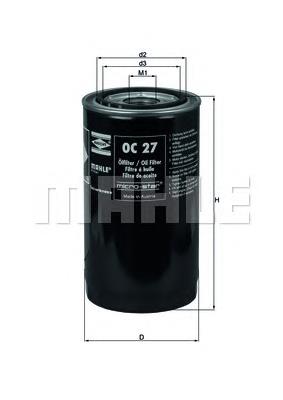 Filtro de óleo Mahle Original OC27 preço, a partir de 8,68 USD