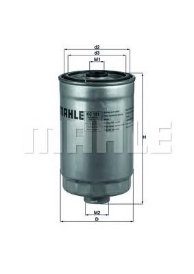 Filtro de combustível KC181 Mahle Original