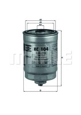 Filtro de combustível Mahle Original KC104 preço, a partir de 27,66 USD
