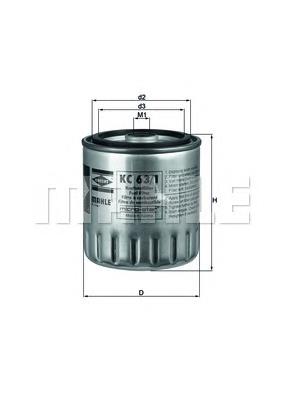 KC631D Mahle Original Filtro de combustível