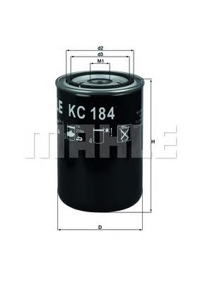 Filtro de combustível Mahle Original KC184 preço, a partir de 13,25 USD