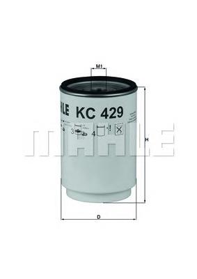 KC429D Mahle Original Filtro de combustível