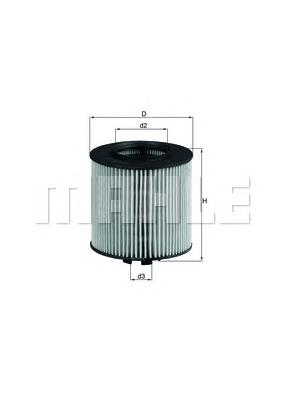 OX341D Mahle Original Filtro de óleo