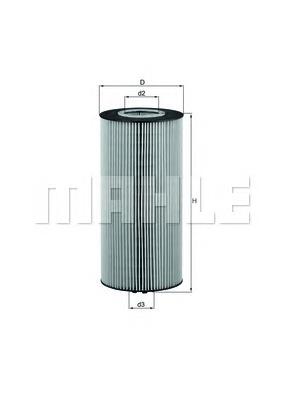 OX348D Mahle Original Filtro de óleo