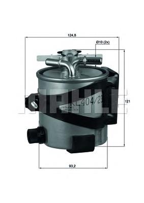 KLH4422 Mahle Original Filtro de combustível