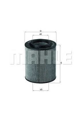 OX1541D Mahle Original Filtro de óleo