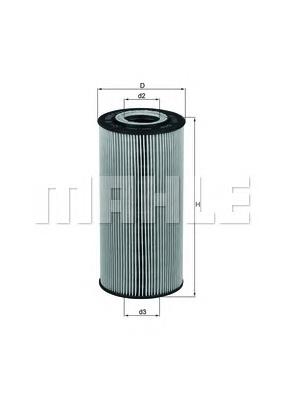 Filtro de óleo OX1231D Mahle Original