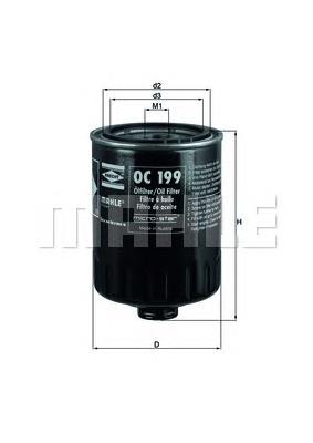 Filtro de óleo Mahle Original OC199 preço, a partir de 8,97 USD