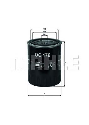 Filtro de óleo Mahle Original OC476 preço, a partir de 8,04 USD