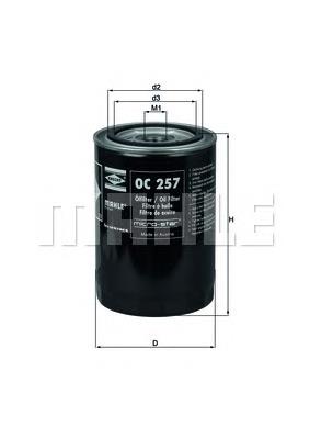OC257 Mahle Original Filtro de óleo