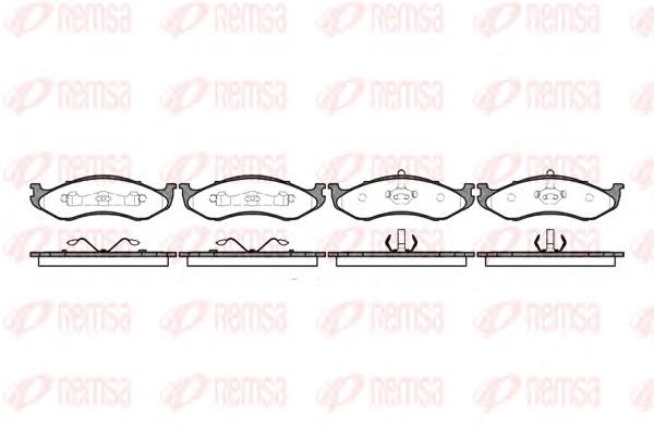Compre V1010058 Chrysler Sapatas do freio dianteiras de disco