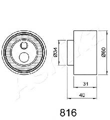 Rolo de reguladora de tensão da correia do mecanismo de distribuição de gás Peugeot/Citroen 82960 preço, a partir de 4,35 USD