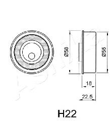 SMD352473 Hyundai/Kia Rolo de reguladora de tensão da correia de equilibração