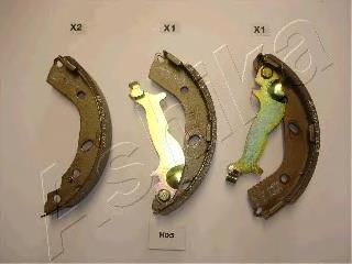 Compre 583050BA00 Hyundai/Kia Sapatas do freio traseiras de tambor
