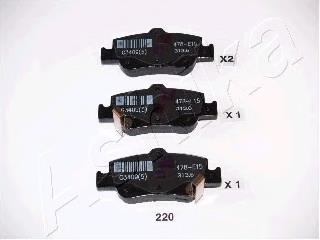Sapatas do freio traseiras de disco Toyota 0446602300