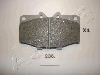 PA236AF Japan Parts Sapatas do freio dianteiras de disco